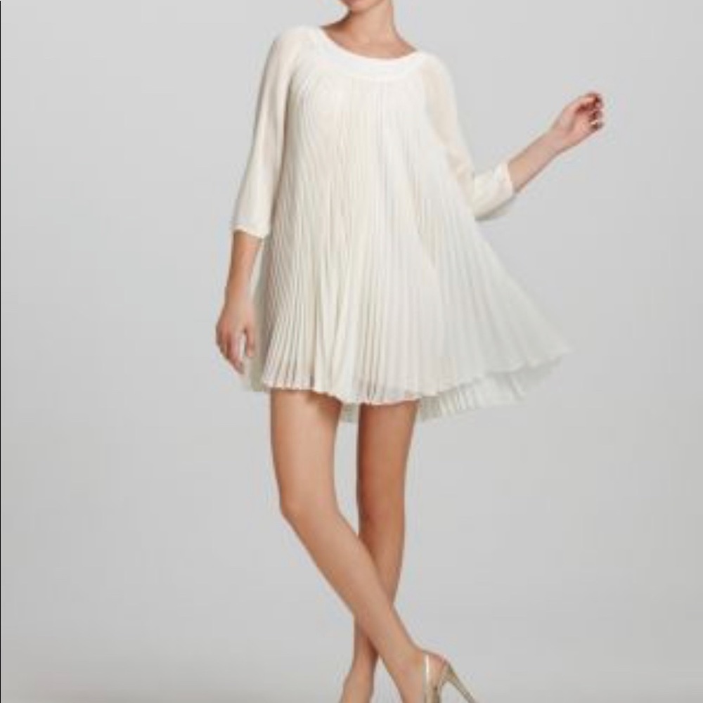 Black Chiffon Mini Dress NWT